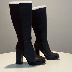 NWT STILL IN BOX size 7 1/2 Charles David Dark Brown Gala Boots